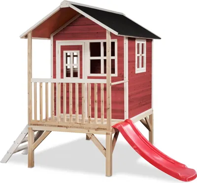 Produktbild von EXIT Loft 300 Holzspielhaus - rot