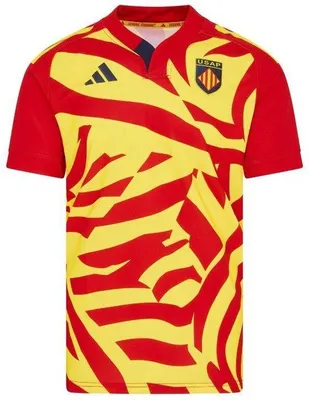 Immagine prodotto di Adidas USAP 25/26 Maglia Replica Trasferta Perpignan, Rosso/Giallo, S