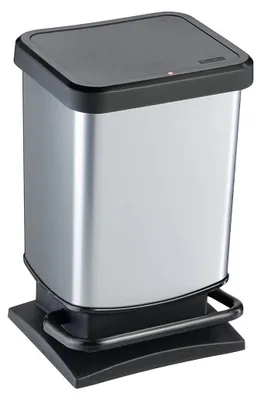 Produktbild von Rotho Abfalleimer 20L Paso - Treteimer Geruchsdicht - Abfallbehälter 29,3 x 26,6 x 45,7 cm - Mülleimer mit Softclose - Tretabfalleimer