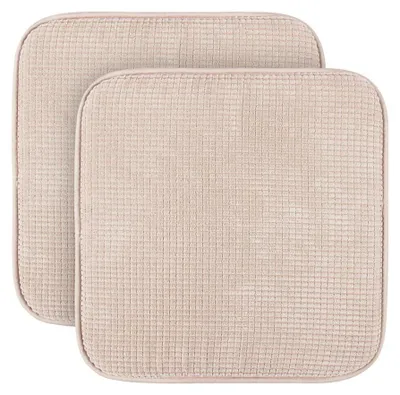Imagen del producto de Cojines para sillas, color crema, pack de 2 unidades