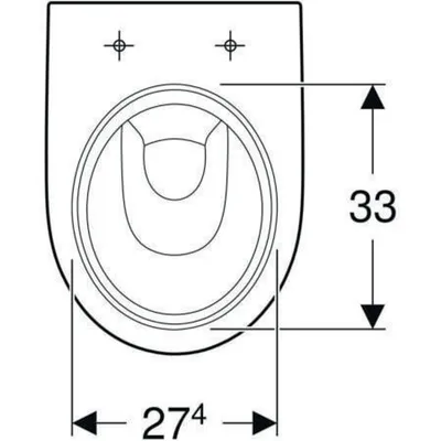 Produktbild von Geberit 500810012 Renova Stand-WC Tiefspüler, Abg.horiz