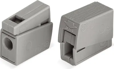 Productafbeelding van Wagelklem voor auto's, grijs, 1x 2,5 mm²