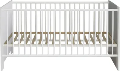 Produktbild von trendteam Babyzimmer Kinderbett Pia Weiß Melamin/ 78 x 83 x 143 cm