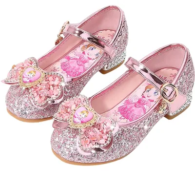 Produktbild von Mädchenschuhe mit Absatz Prinzessin Pailletten Kristalle Rosa 34 EU