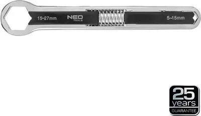 Image de Clé à anneaux réglable NEO TOOLS, double face 5 - 27 mm