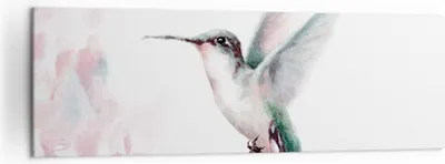 Produktbild von Bild auf Leinwand - Leinwandbild - Einteilig - Kolibri Aquarell Licht - 160x50cm - Wand Bild - Wanddeko - Wandbilder - Leinwanddruck - Bilder - Wanddekoration - Leinwand bilder - AB160x50-4518