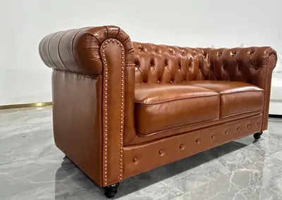Immagine prodotto di Mini divano a due posti divano compatto soggiorno in ecopelle divano imbottito a 2 posti