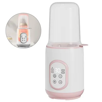 Produktbild von Babynahrungswärmer, 8-in-1-Flashenwärmer, PTC-Keramik-Konstanttemperaturheizung, Großer Durchmesser + Verbrühschutzhalterung, für zu Hause+unterwegs