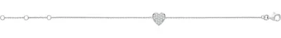Produktbild von Schönes 925 Sterling Silber Herz Damen - Armband mit Zirkonia - 19cm; TRS25789