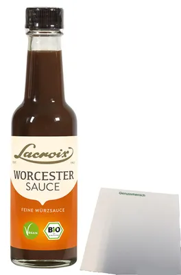 Produktbild von Lacroix Worcestersauce (140ml Flasche) + usy Block