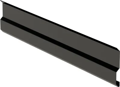 Obrázok produktu pre Krycia lišta RŠ 100, 2 bm, Lakovaný zinok, čierna RAL9005