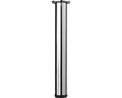 Produktbild von Hettich Tischbein 7,6 x 70 - 110 cm Stahl verchromt - 1 Stück