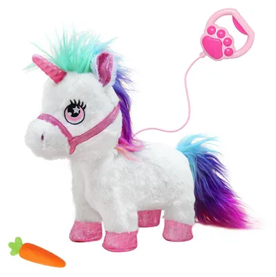 Produktbild von Einhorn Spielzeug Laufendes Einhorn Lernspielzeug - Mit Licht und Sound - Fernbedienung - Für Kinder von 3 bis 8 Jahren