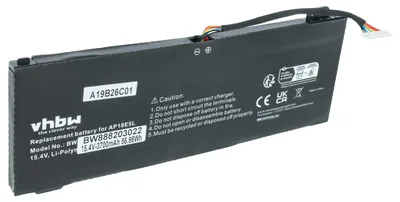 Produktbild von vhbw Akku kompatibel mit Acer ConceptD 5 CN515-71-70UB, CN515-71-712T, CN515-71, CN515-71-003, CN515-71-70M0 Notebook (3700 mAh, 15,4 V, Li-Polymer)