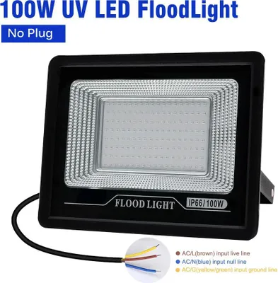 Obrázok produktu pre LED reflektor – scénický reflektor – 100 W – vodotesný IP66 – 90–240 V striedavého prúdu – bez zástrčky – červená, žltá, modrá