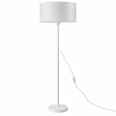 Produktbild von MasterLED Stehlampe Sola E27 weiß mit Stoffschirm für Wohnzimmer und Schlafzimmer