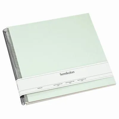 Produktbild von Semikolon 364035, Grün, 25 Blätter, Spiralbindung, Cremefarben, 345 mm, 332 mm