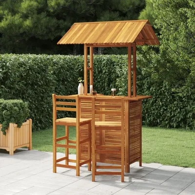 Produktbild von The Living Store 3-tlg. Gartenbar-Set Massivholz Akazie