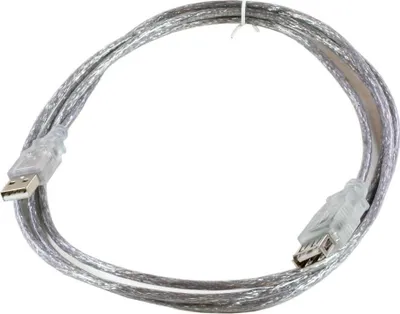 Produktbild von Microconnect USBAAF2T, 1,8 m, USB A, USB A, USB 2.0, Transparent