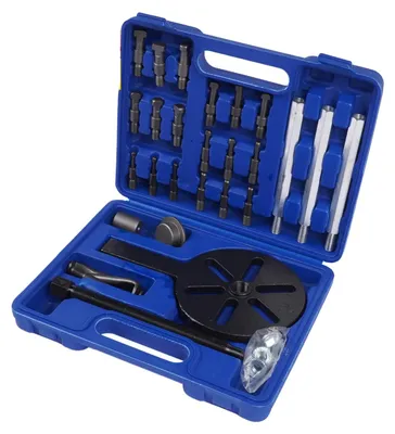 Productafbeelding van Set van lagertrekker, gemaakt van hoogwaardig koolstofstaal, met variabele lengtes. Maximale trekkerlengte: 630 mm. Werkdruk: 6000 psi. Veelzijdig compatibel