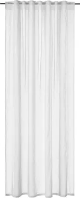 Produktbild von Verdeckter Schlaufenschal - 140 x 245 cm - Weiß - Längsstreifen - halbtransparent