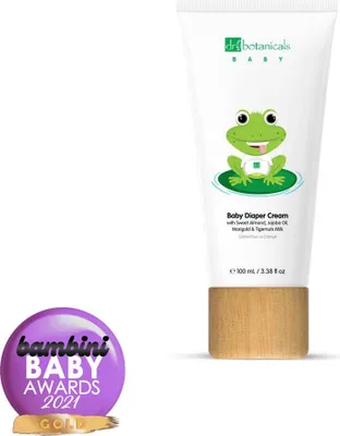 Produktbild von Dr Botanicals jojoba i olejek ze słodkich migdałów krem pod pieluszkę dla dzieci 100 ml