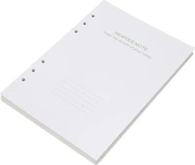 Obrázek produktu pro Loose Leaf Memo Book Refill Paper 6 Ring Binder Blank Lined Inner Pages s náplněmi do pera 4ks