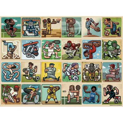 Image de RAVENSBURGER Puzzle Athlètes étonnants XXL 300 Teile