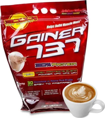 Obrázok produktu pre GAINER 737 New Wey Protein Complex Mass Glutamín Budovanie svalov Cappuccino 3kg