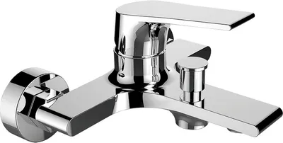 Produktbild von Design Badewannenarmatur für Wandmontage ohne Duschset Chrom