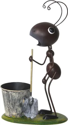 Produktbild von Dekorácia MagicHome Mecco, Ameise mit Spaten, Blech, 25x14x44 cm