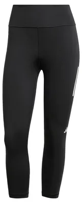 Productafbeelding van adidas dames leggings, model Own the Run, 3/4 lengte, kleur: zwart, maat: XXS