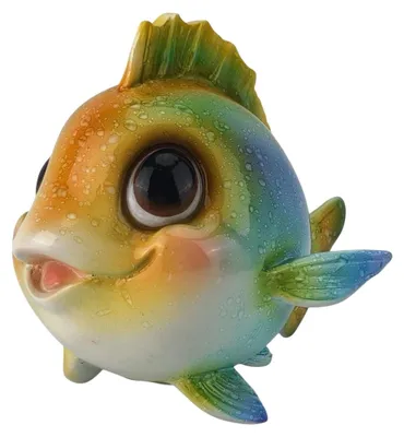Produktbild von Dekofigur Fisch 11,5 x 15 cm bunt