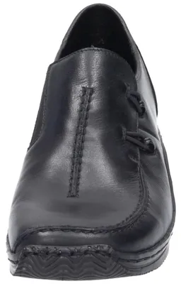 Produktbild von Rieker Damen Echtleder Slipper schwarz, Damen:39 EU