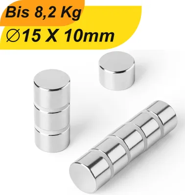 100 Stück Mini Neodym Magnete - Bunte Whiteboard Magnete Für Kühlschrank & Pinnwand In 8 Farben