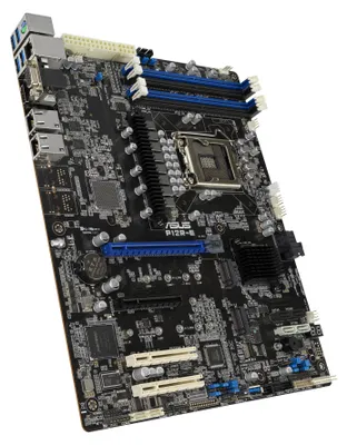 Produktbild von ASUS P12R-E, Intel, LGA 1200 (Socket H5), Intel® Pentium®, Intel Xeon E, DDR4-SDRAM, 128 GB, DIMM