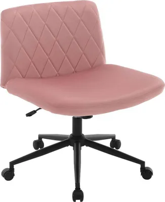 Produktbild von WOLTU Bürostuhl, Rückenlehne 100°-120° neigbar, Samt, Rosa
