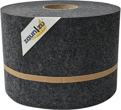 Produktbild von Sichtschutzstreifen zaun|zu Design-Vlies 35m Rolle Zaunblende Doppelstabzaun Anthrazit 35m