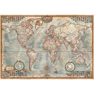 Zdjęcie produktu dla Educa - Miniaturowe puzzle z map wiata 1000 elementw