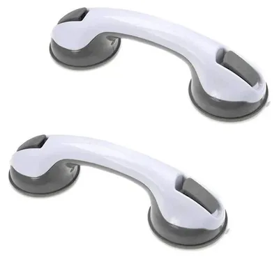 Produktbild von Hot 1/2Pcs Sicherheit Helfende Griff Anti Slip Unterstützung Wc Badezimmer Sicher Haltegriff Griff Vakuum Sucker Saugnapf handlauf.Farbe:Grau