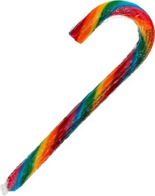 Produktbild von Candy Canes Zuckerstange 16cm Rainbow