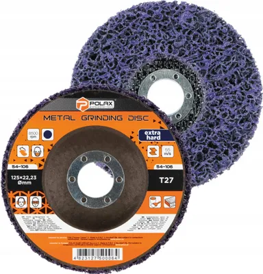 Zdjęcie produktu dla Tarcza ścierna z włókniny fioletowa twarda T27 Ø125×22.23mm Polax