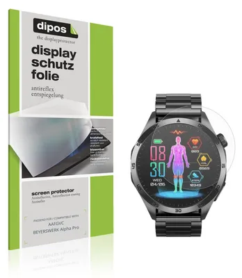 Produktbild von 6x Schutzfolie für AAFGVC BEYERSWERK Alpha Pro matt Displayschutzfolie Folie Display Schutz dipos