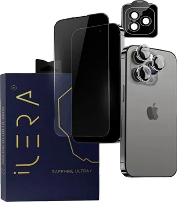 Immagine prodotto di vetro protettivo iLera Sapphire Ultra + Glass per iPhone 16