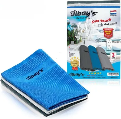 Obrázok produktu pre Sada 3 Mikrovláknových Utierok 60 x 40 cm, Bez Šmúh, pre Domácnosť
