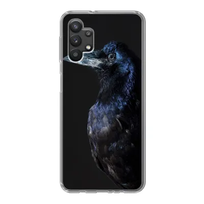 Produktbild von MuchoWow® Handyhülle Schutzhülle Hülle für Samsung Galaxy A32 5G Vogel - Tiere - Schwarz Silikon Softcase Handy Hülle - Softcase
