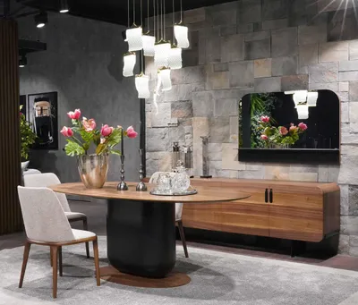 Produktbild von Esszimmer Komplett Set Esstisch Stühle Esszimmer Set Ess Gruppe Holz Tisch 5tlg