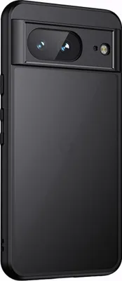 Produktbild von Google Pixel 8a Hülle - Coverup Mattes transparentes Back Cover mit Kameraschutz - Schwarz