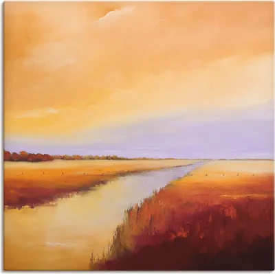 Produktbild von ARTland Leinwandbild Polder Größe: 50x50 cm