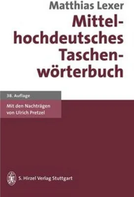 Produktbild von Mittelhochdeutsches Taschenwörterbuch